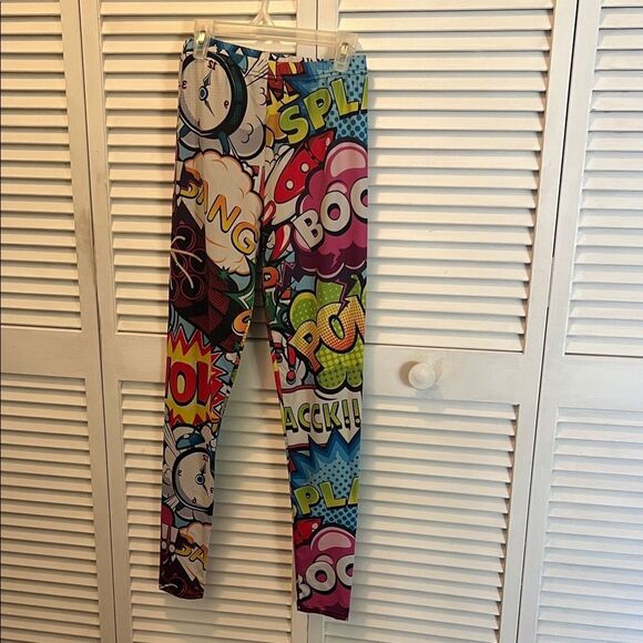 Unbranded Pants - #1049+ Women Colorful Comic Print Leggings
